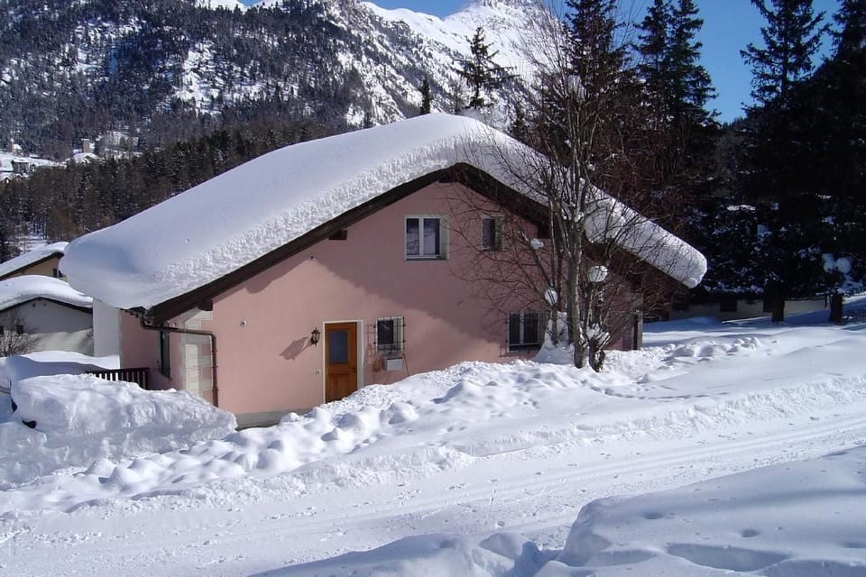 house on cross-country ski trail