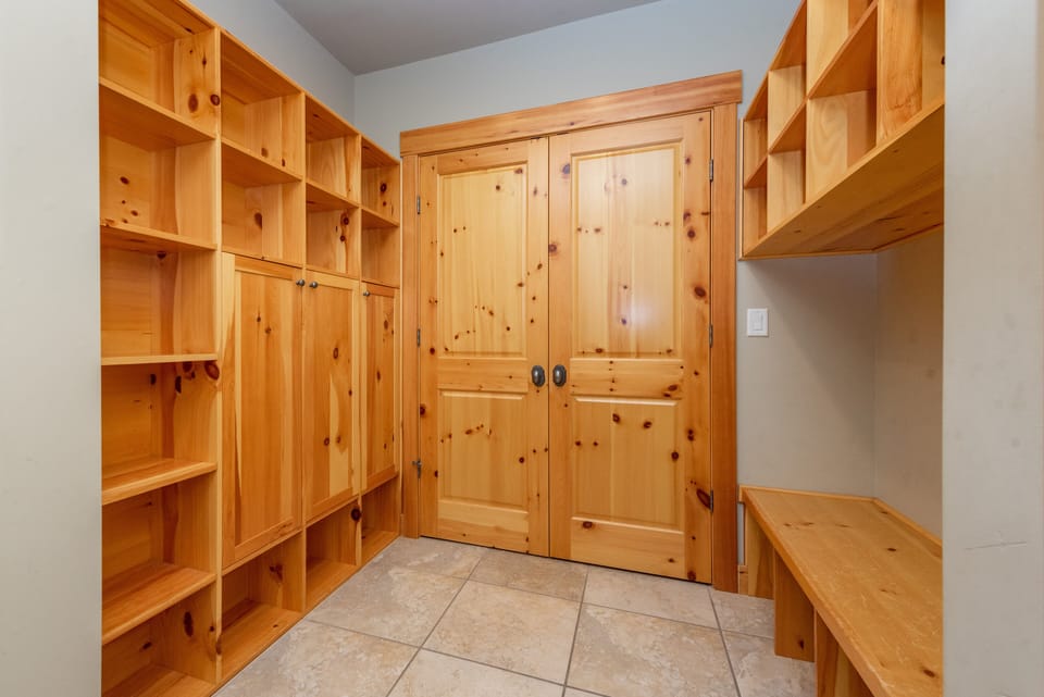 Storage for outdoor gear.