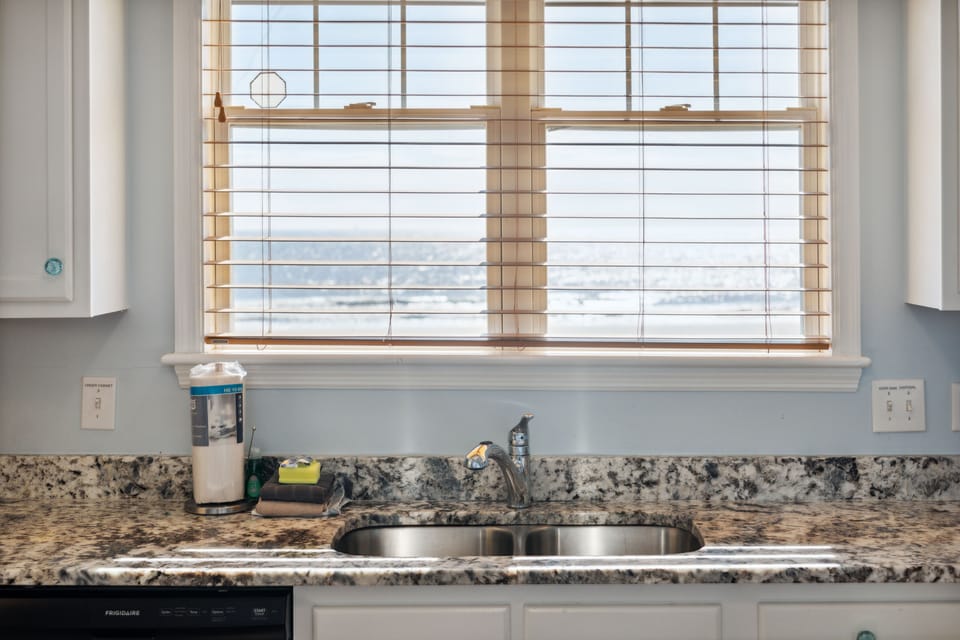 Ocean view from kitchen window