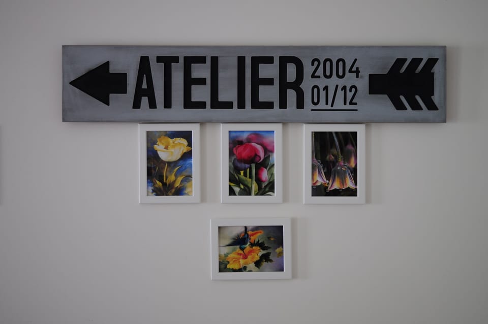 Pormenor da decoraçao da sala de estar e atelier do arquiteto 