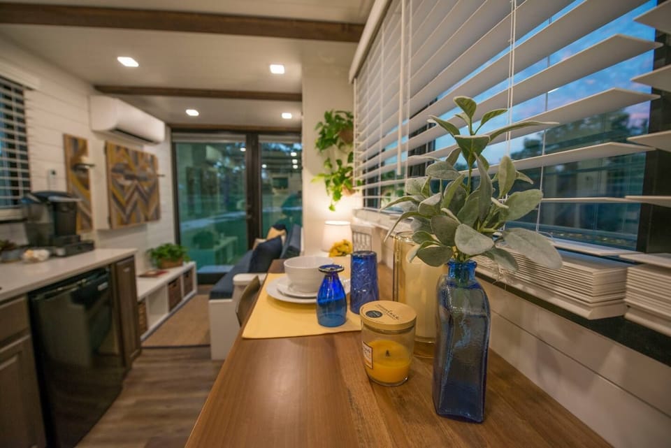 Cheerful decor.