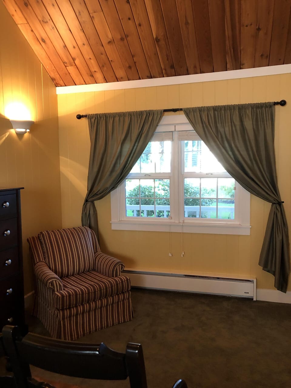 Bedroom 1 - sitting chair and window view