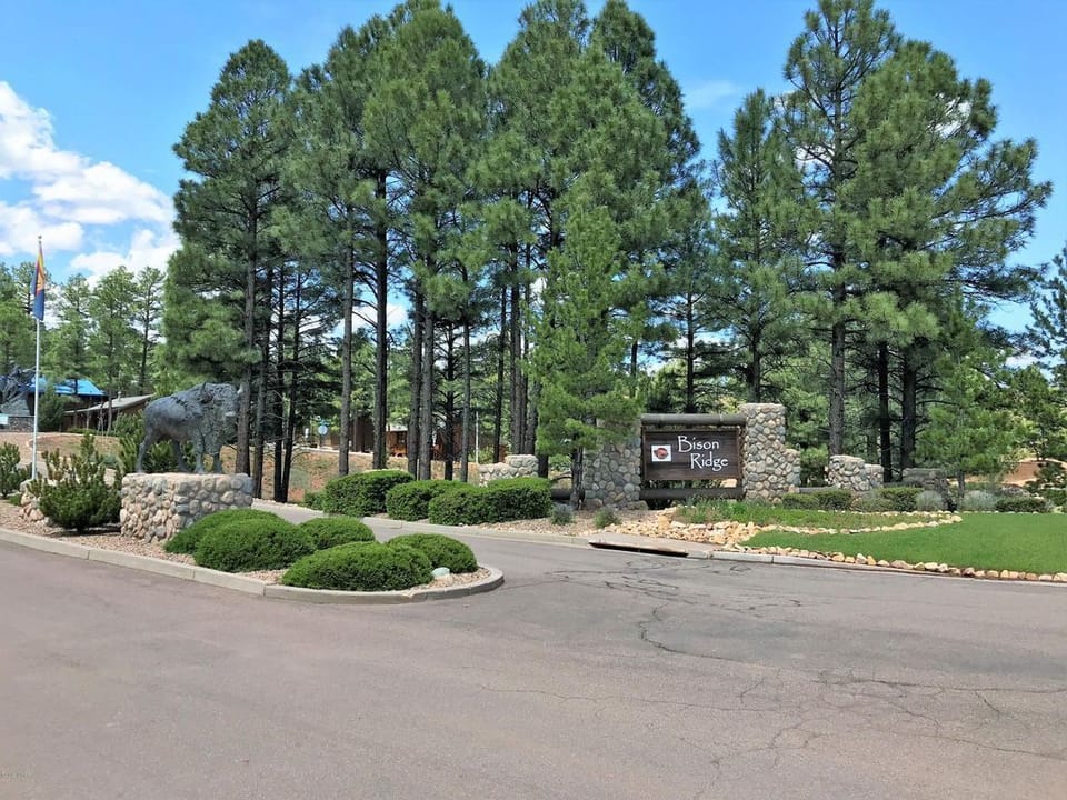 Entrance to the community where the property is located