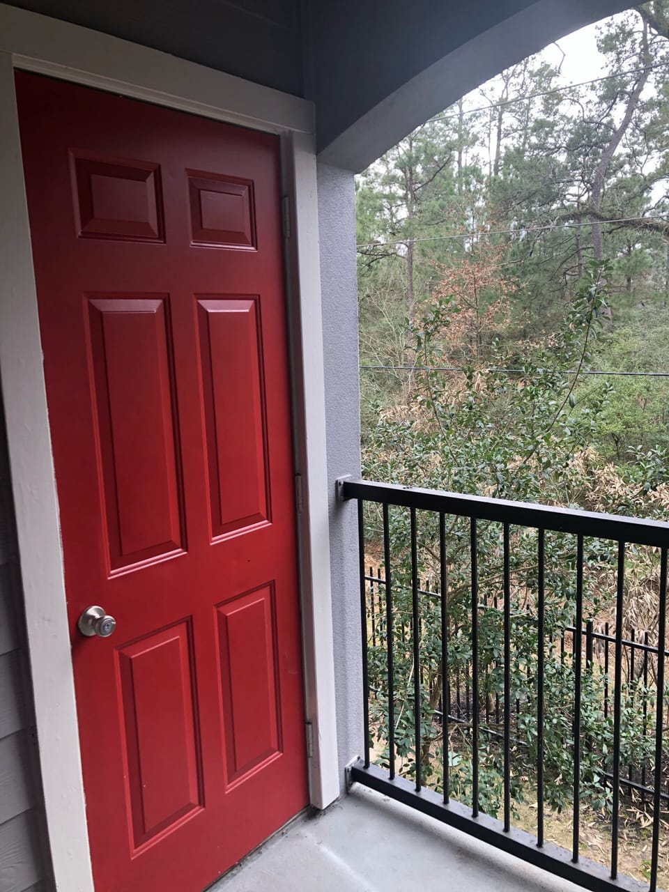 Balcony and built in storage 