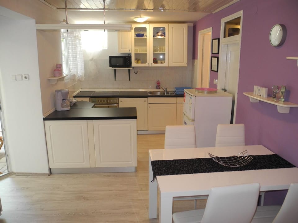 Kitchen area. kitchen + dining area