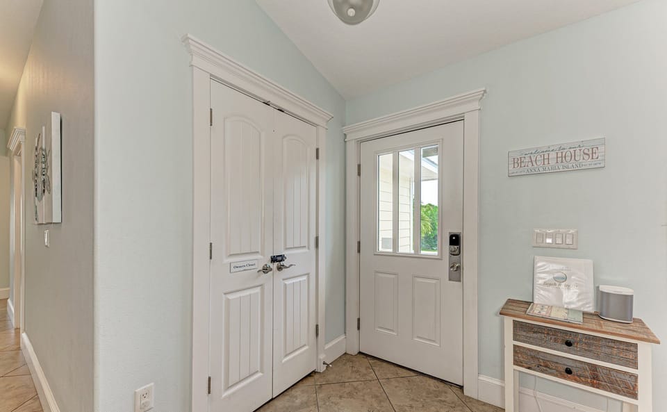 Home upon entry