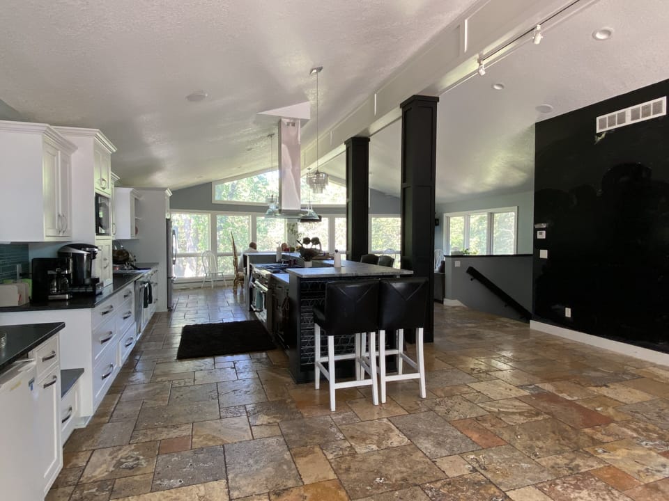 Large open kitchen with plenty of room for big gatherings