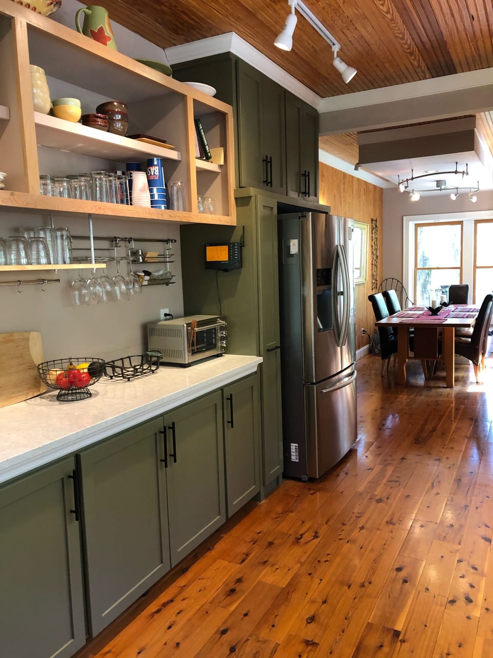 Spacious galley kitchen makes it easy for several “cooks in the kitchen” 