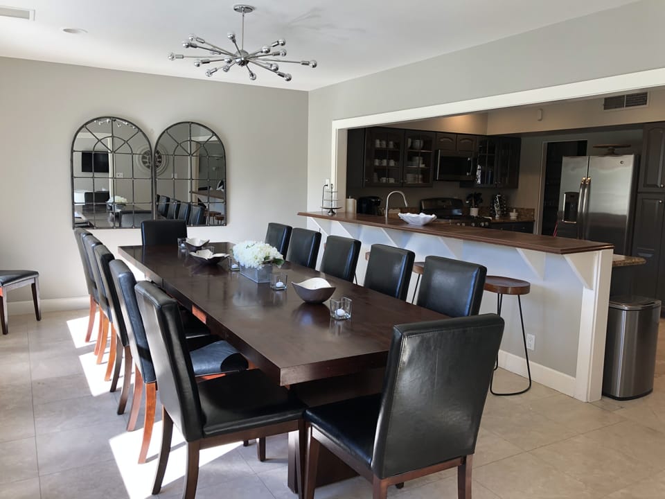 Dining room seats 12