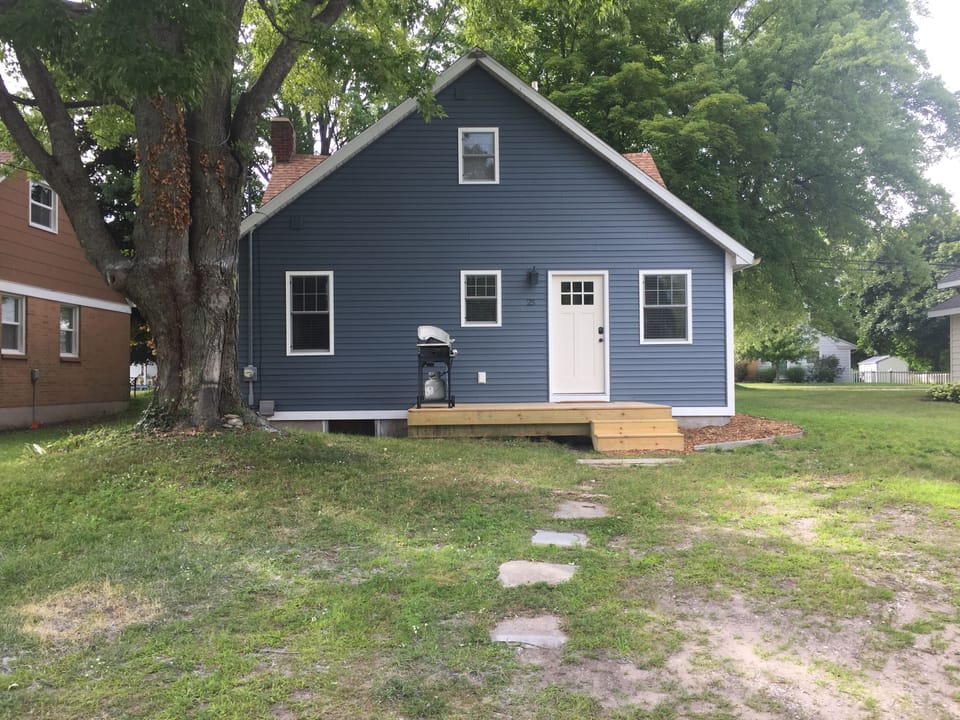 Rear of the house and parking