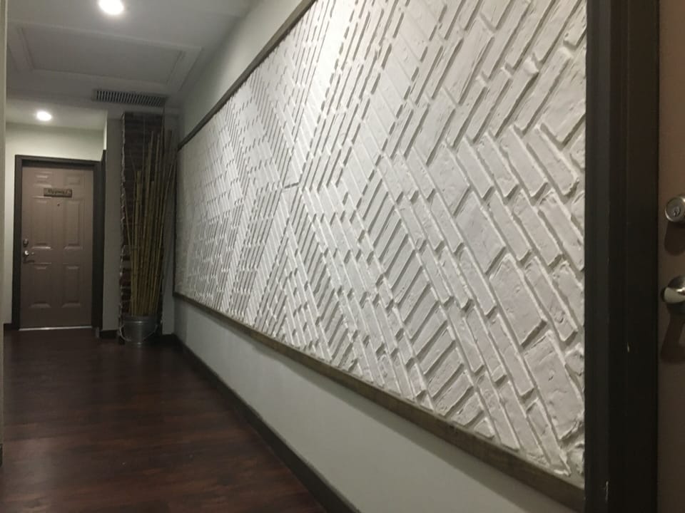 Beautiful art work in the hallway.