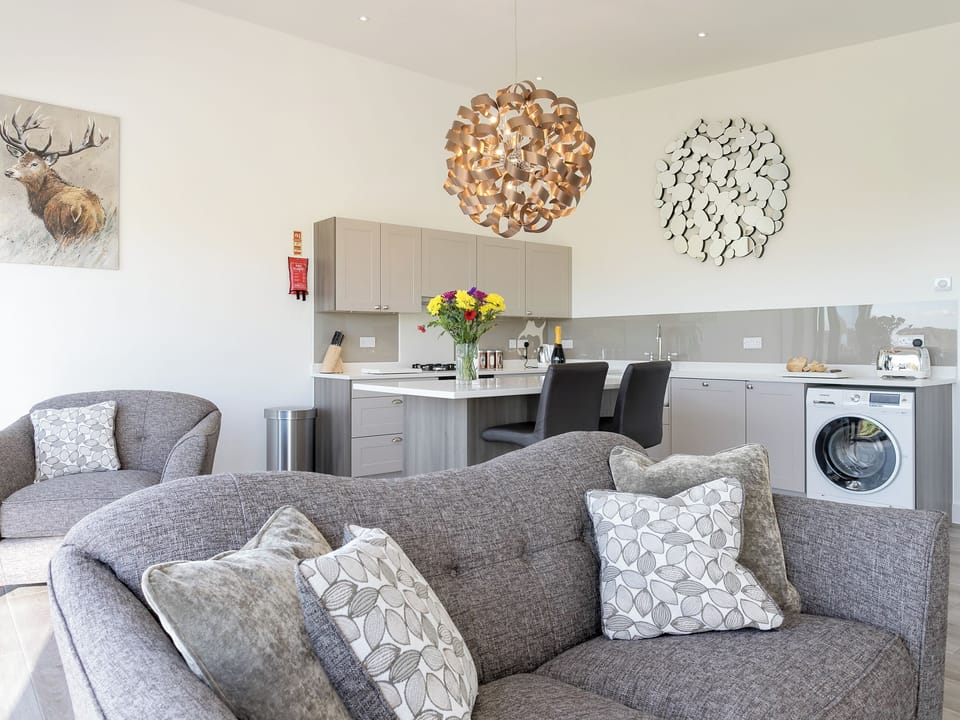 Modern open-plan living space | The Hideaway - Broadstone Barns, Ticknall, near Derby
