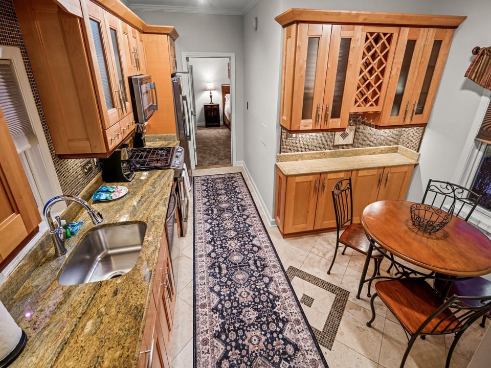 Kitchen and dining area