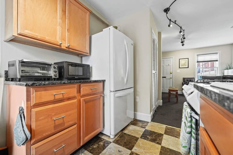 View from kitchen to front
