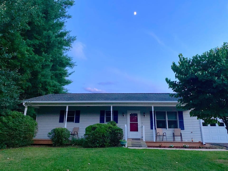 front of cottage