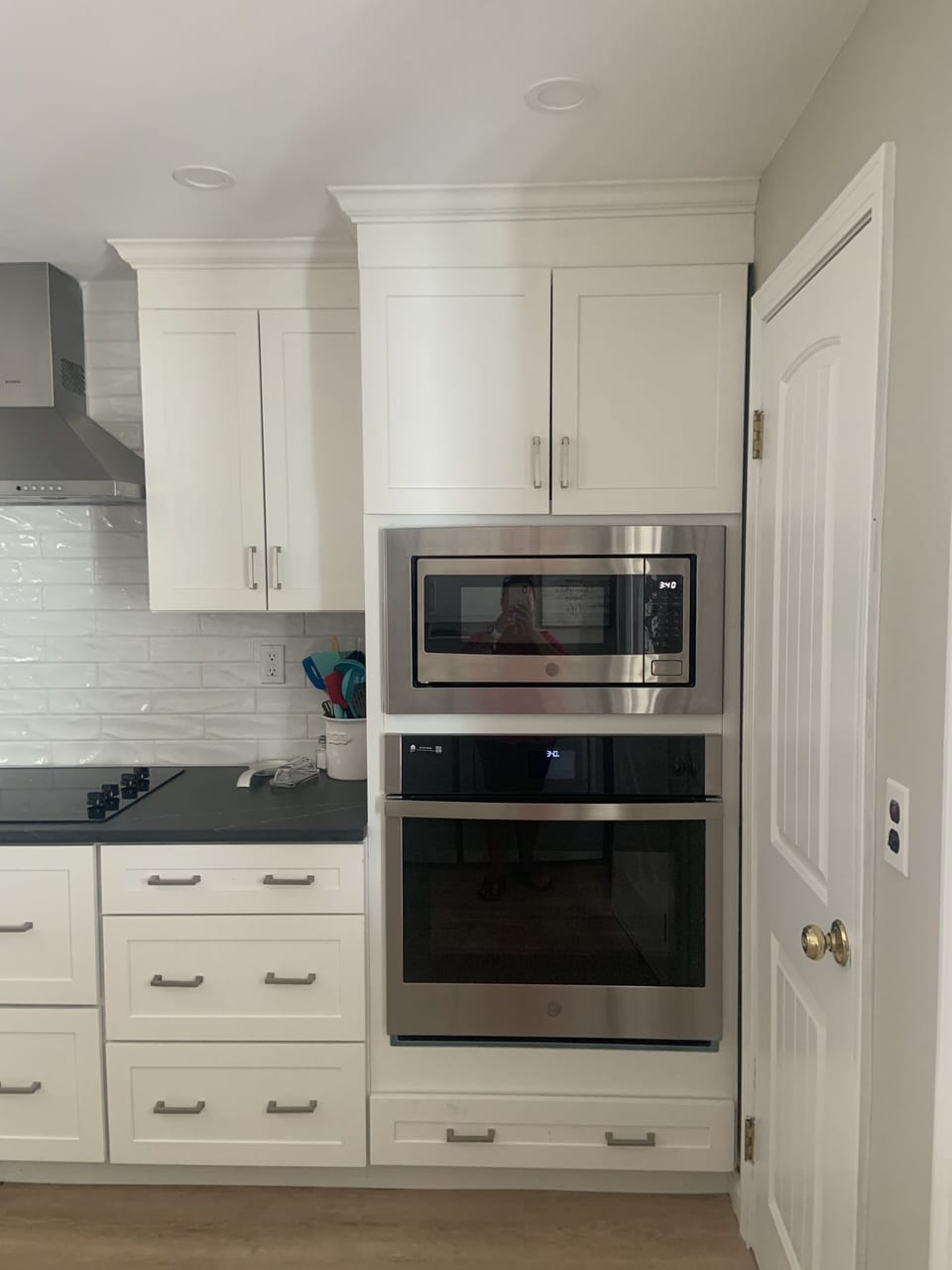 GE wall oven and microwave