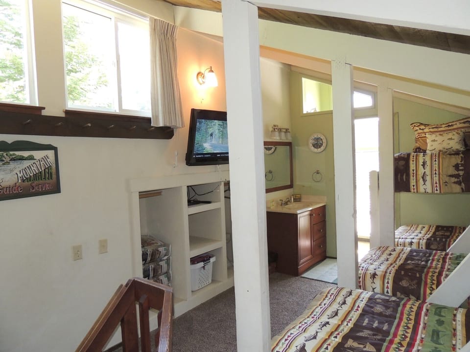 Loft and vanity area
