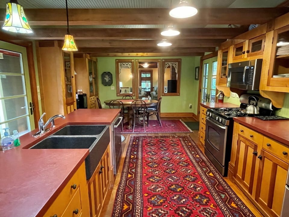 Kitchen, First Floor with Deck Access