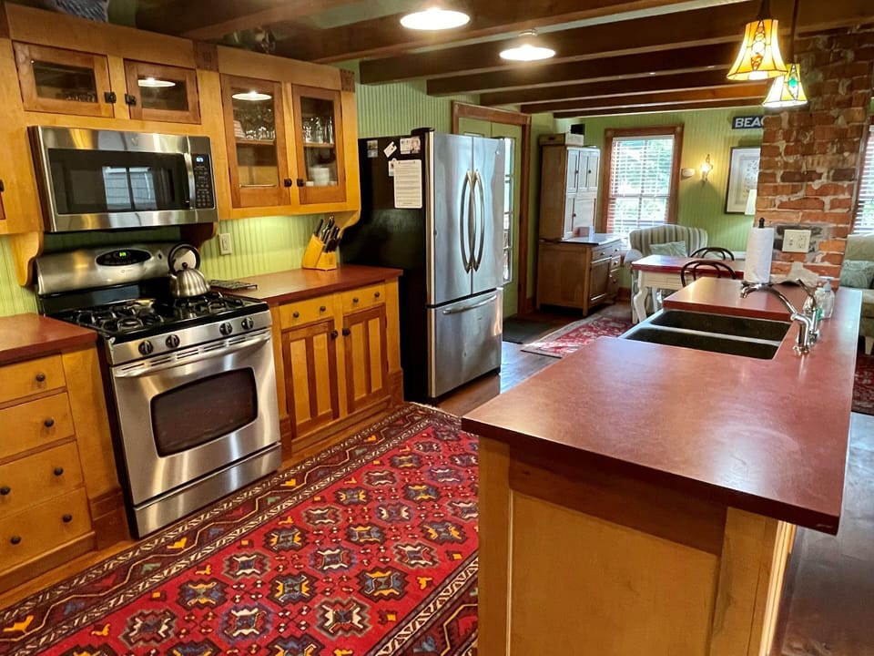 Kitchen, First Floor with Deck Access