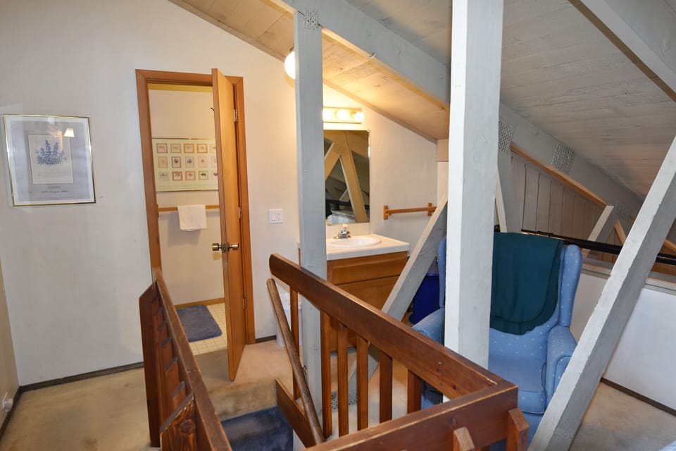 Loft full bathroom with walk in shower