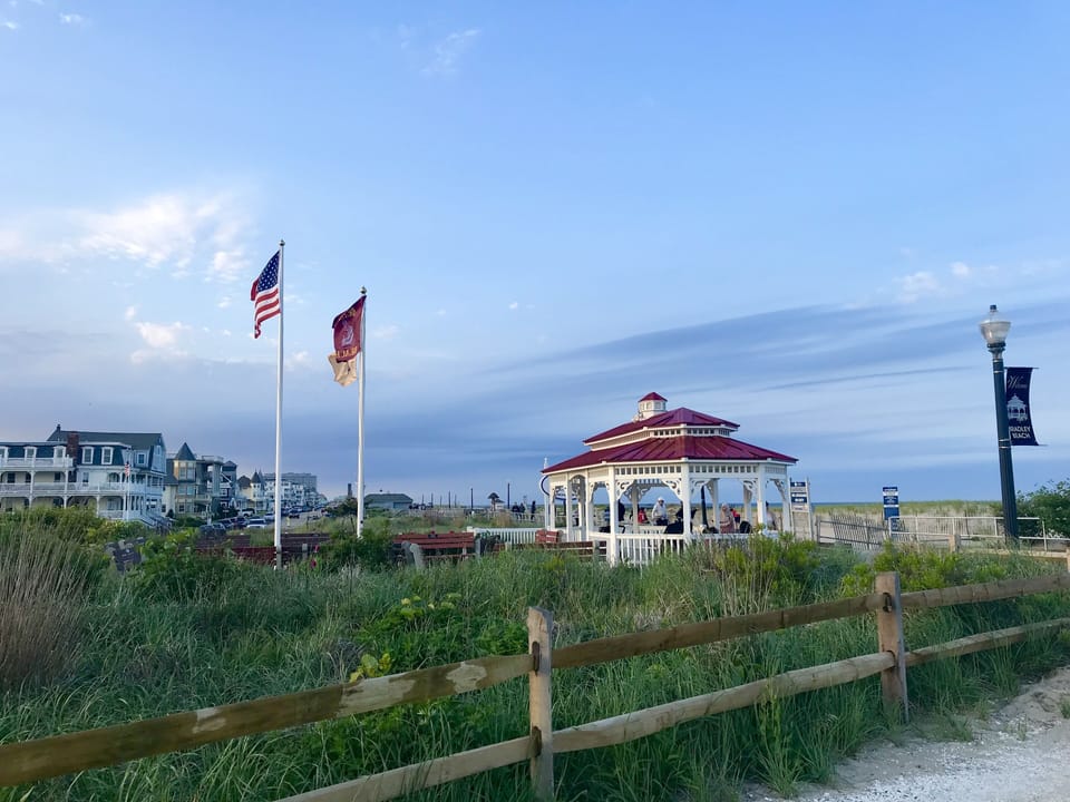 Gazebo on boardwalk