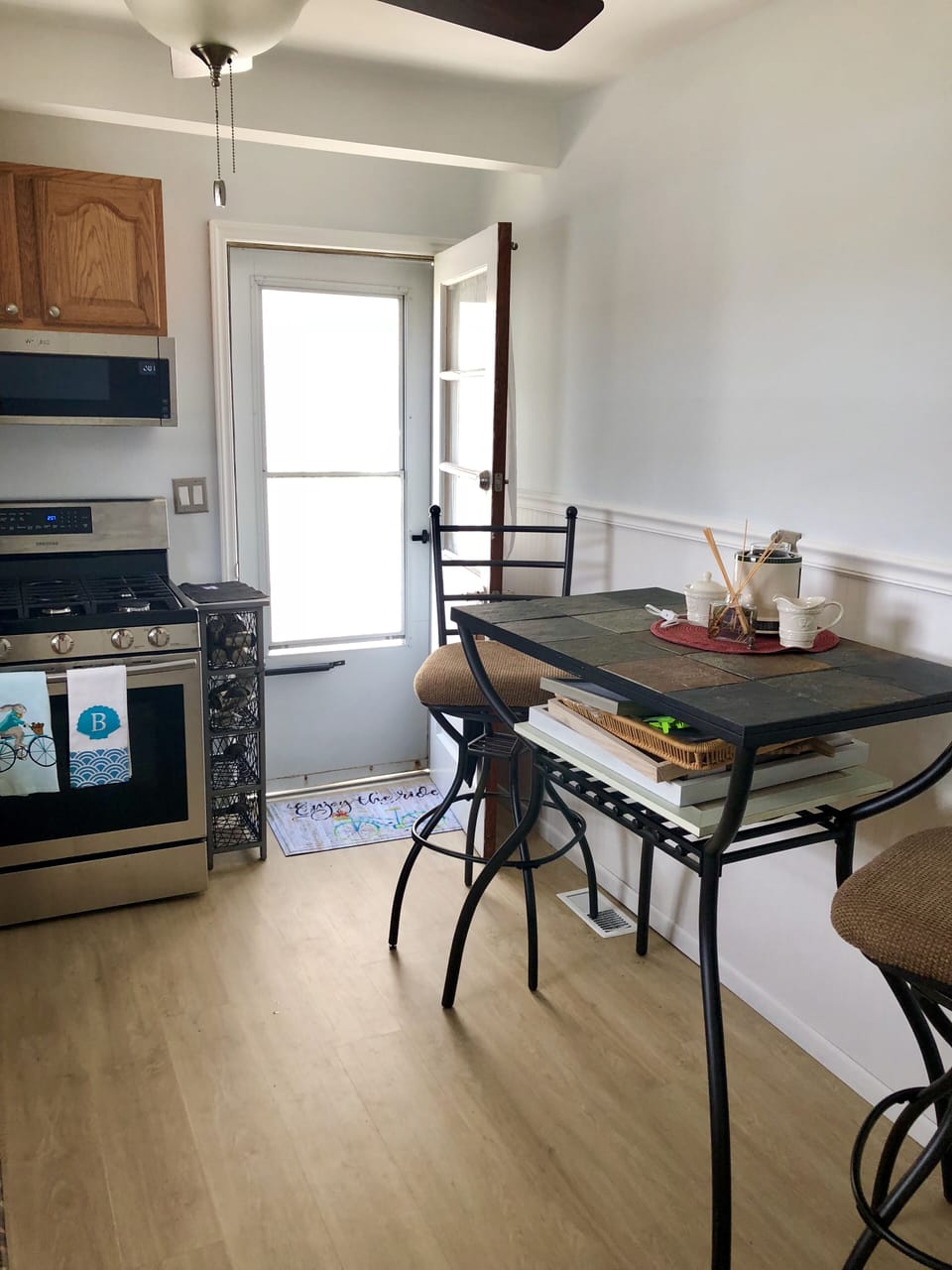 Kitchen and back door