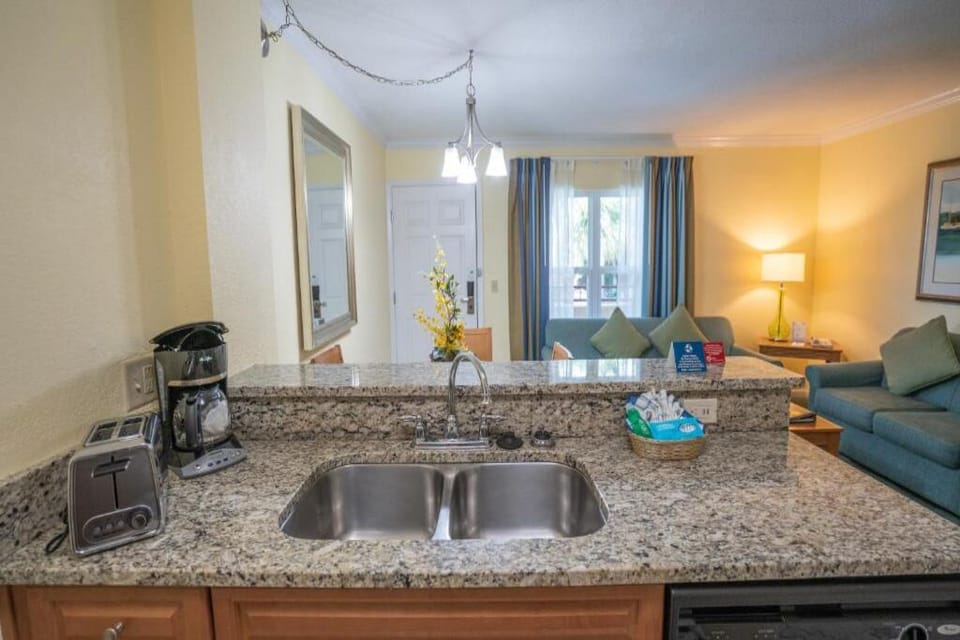 Cook with ease using full-size appliances and ample counter space.
