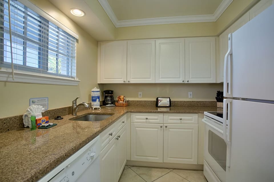 Cook simple favorites in a clean kitchen with ample counters.