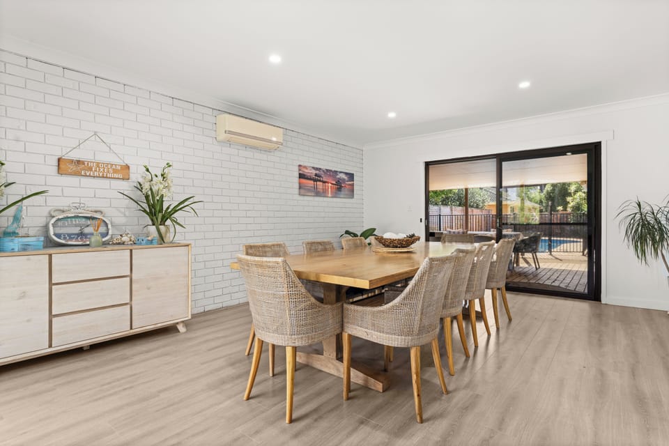 Fantastic dining room for sharing food or enjoying a card game.