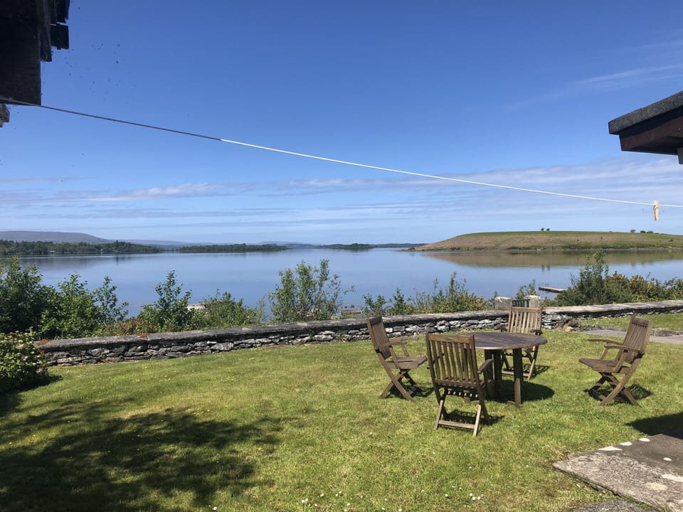 view out to Corrib from back garden
