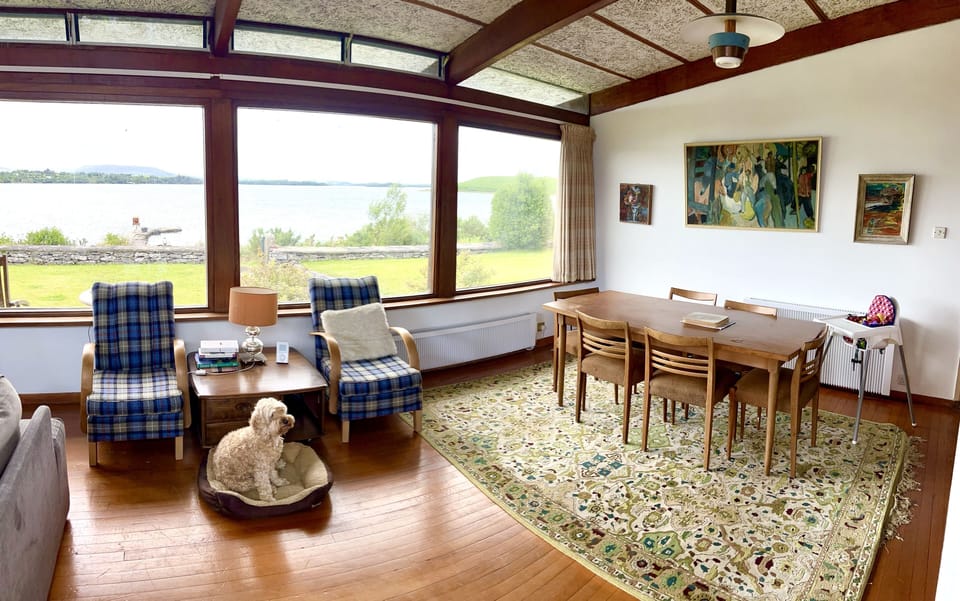 View of dining area from open plan lounge