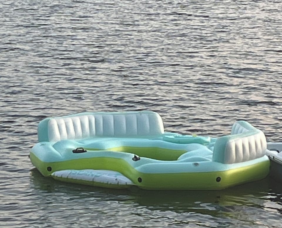 Sit back and relax on the party island