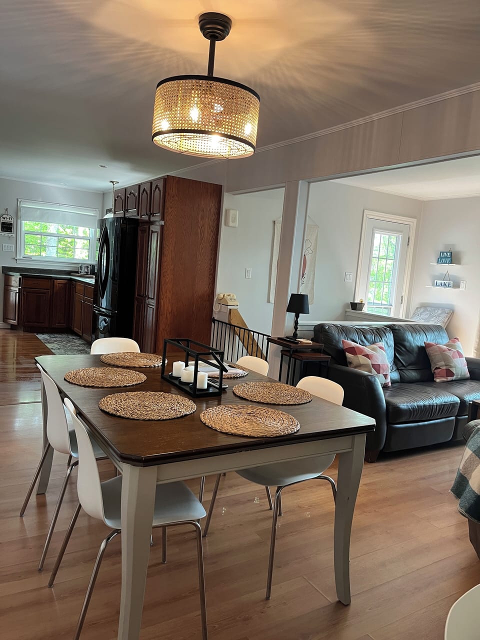Open concept-Kitchen/dining/living space