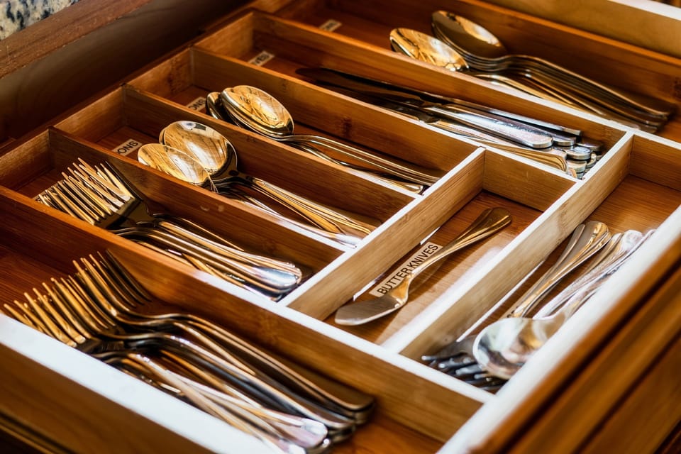 Well stocked; labeled drawers