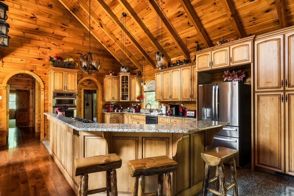 Lots of counter space and cabinets