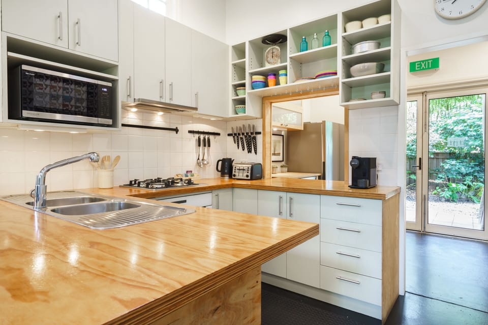 Whether you plan to pop the champagne,  or cook up a feast, it's well-equipped.