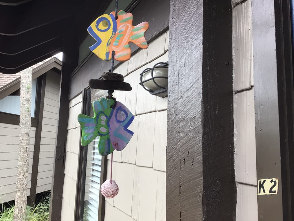 Colorful fish at entry