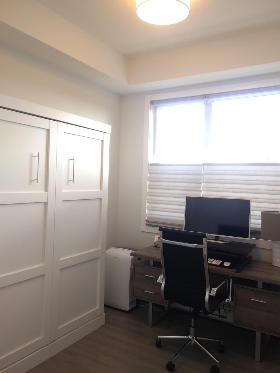 The 2nd bedroom office has a murphy bed if you need extra sleeping space.
