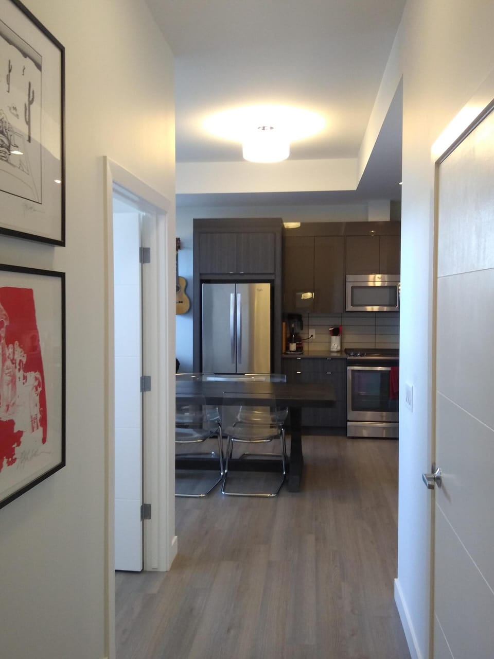 Hallway looking toward the kitchen.