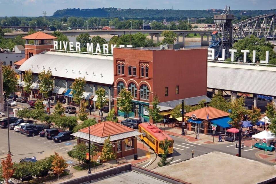 You are less than 15 minutes from the River Market District. This indoor market encompasses 10,000 square feet of owner-operated shops, stalls and tables offering international food and farmers market.