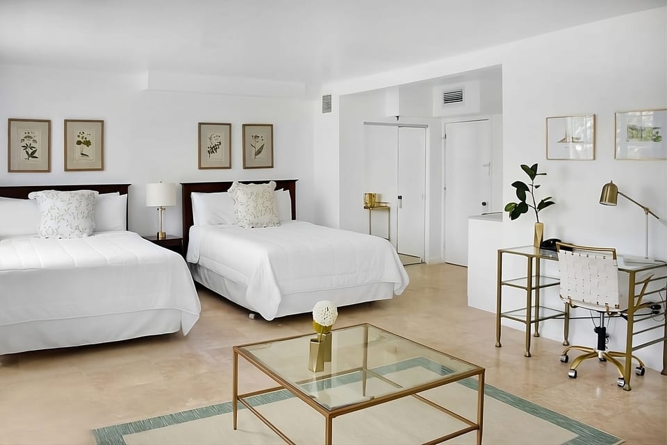 Settle in and work comfortably at the in-room desk.