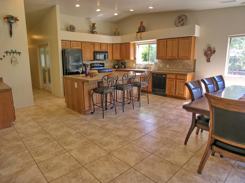 Large Open Kitchen with Dining Room Area