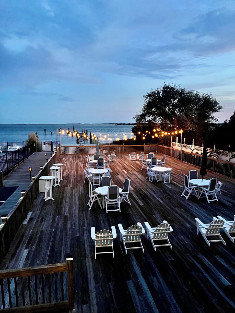 Our deck is a beautiful place to watch the sunsets and enjoy the scenery