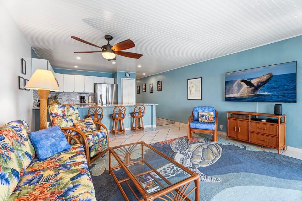 Living Room with Cable TV