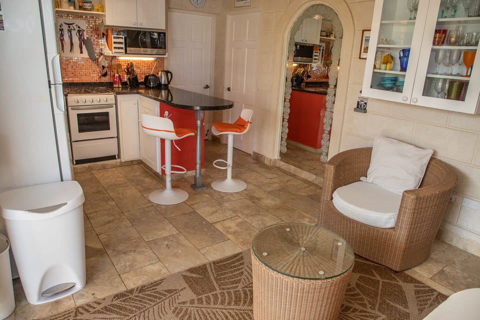 View of the kitchen from the entrance