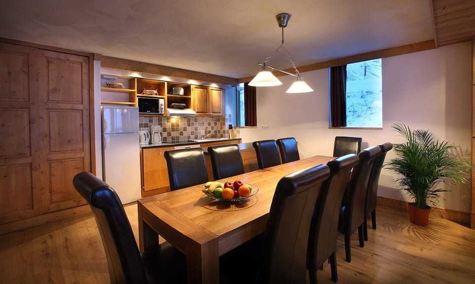 Share meals and laughs at the dining table.