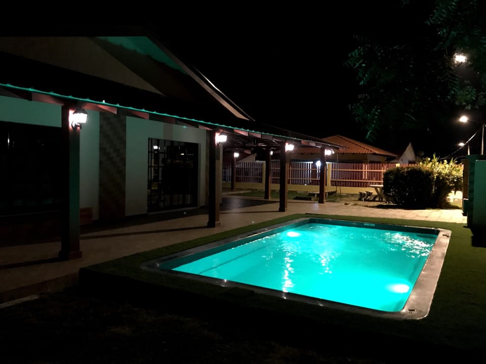 Pool at night