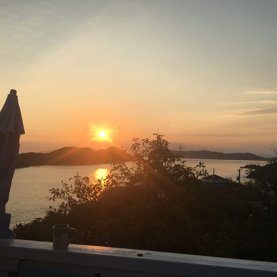 sunrise over Thatch Cay