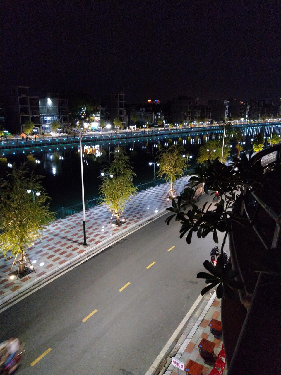 night view from balcony