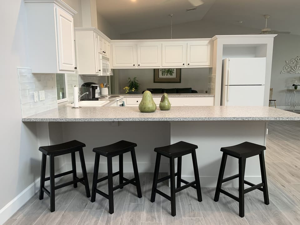 Casual dining kitchen island